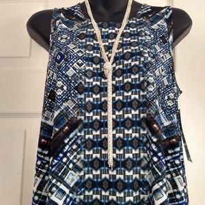 NWT Karen Kane Print Trapeze Dress